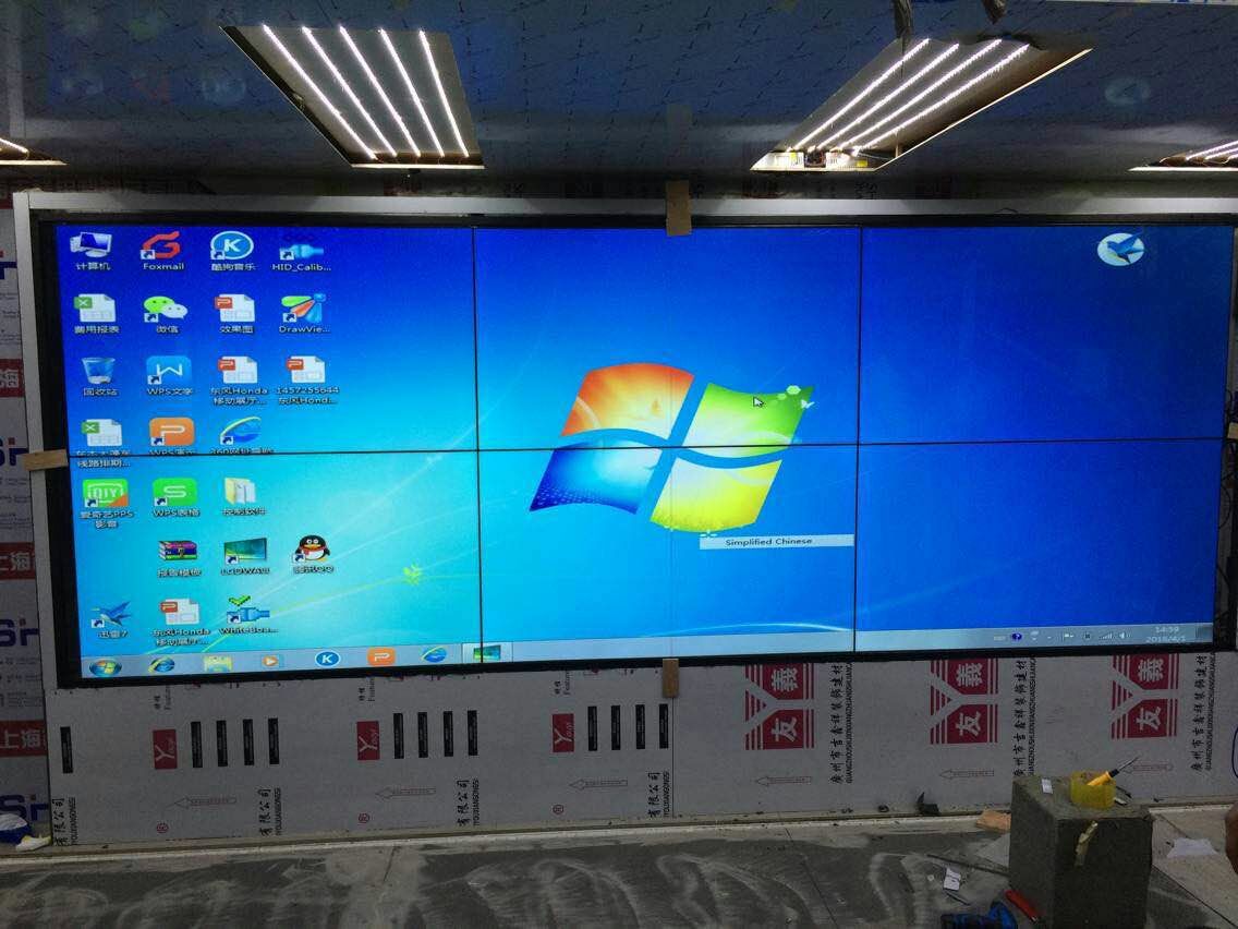 高清液晶拼接屏效果實拍錄像