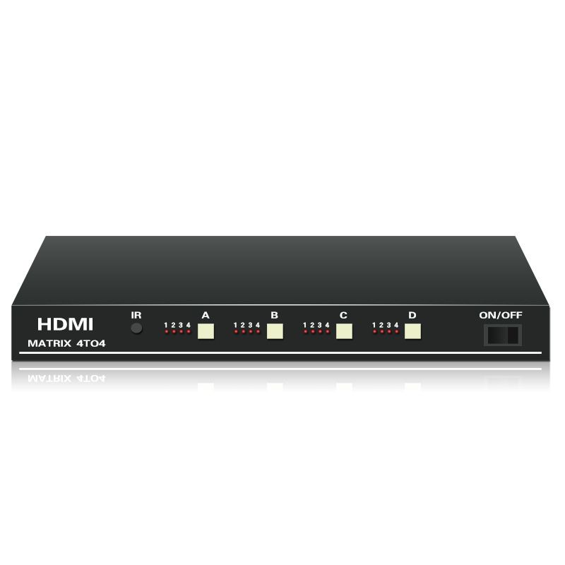 HDMI矩陣主機4進4出KD-HDMI0404 高清網(wǎng)絡(luò)監(jiān)控視頻服務(wù)器定制
